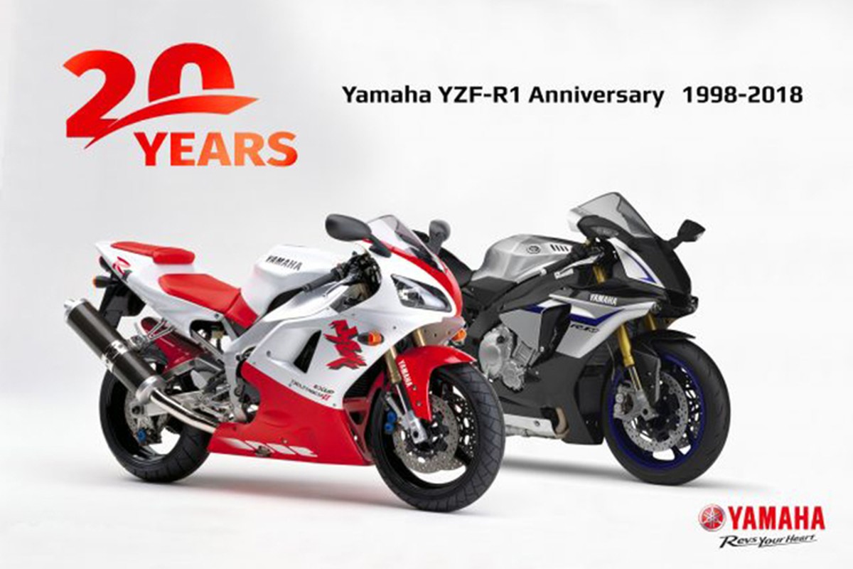 Yamaha ra mat sieu moto R1 20th Anniversary dac biet